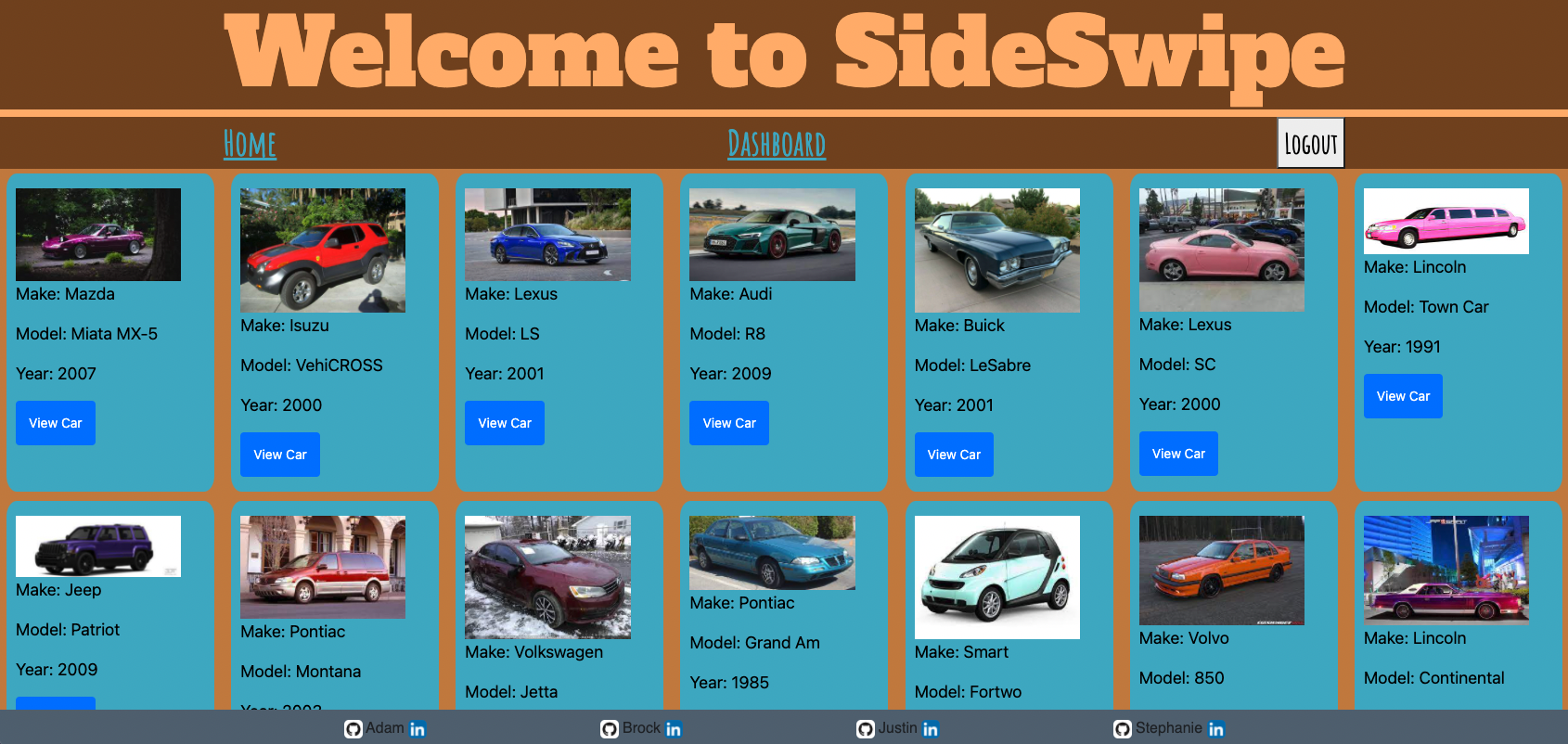 Project #2 Homepage width=